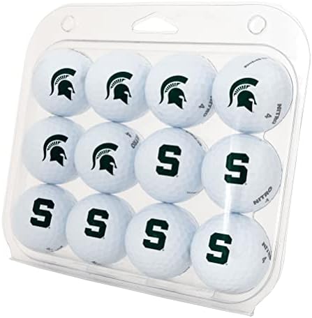Michigan State Spartans Golf Balls, 12 Pack
