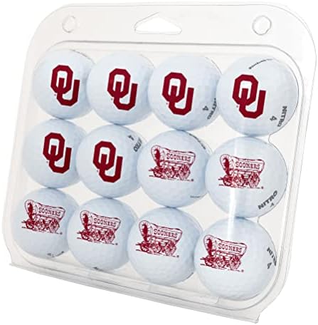 Oklahoma Sooners Golf Balls, 12 Pack